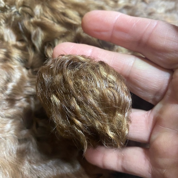 Vintage 80s/90s Astrakhan Karakul
Persian Lamb Fur Coat M/L - Fur
Button & Pads - Picture 5 of 12